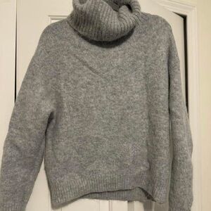 Cozy Gray Turtleneck Sweater